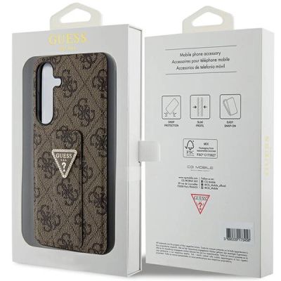 8. Guess GUHCS24SPGS4TDW S24 S921 brown/brown hardcase Grip Stand 4G Triangle Strass