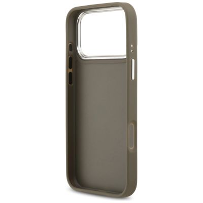 7. Guess Grained Big 4G Classic Logo Case for iPhone 17 Pro Max - Brown