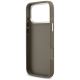 7. Guess Grained Big 4G Classic Logo Case for iPhone 17 Pro Max - Brown