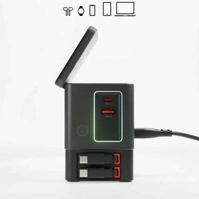3. SBS Power Dock 6-in-1 with MagSafe, Stand, and USB-C Cables 65W – Black