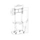10. Flat Screen/Video Conferencing Cart - Extra Strong - Lockable - Plastic, Stainless Steel, Aluminum - Screen Size: 94-203 cm (37"-80")