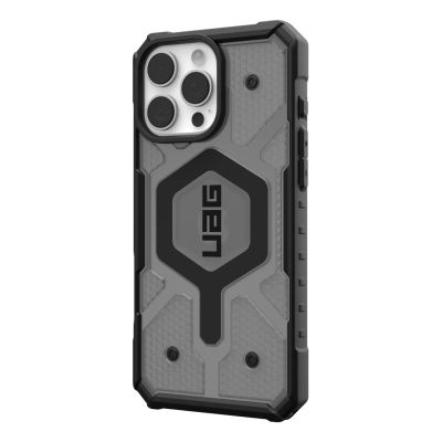3. UAG Pathfinder Clear Magsafe Protective Case for iPhone 16 Pro Max Compatible with MagSafe (ash)
