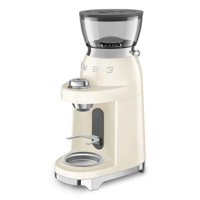 16. Smeg CGF03CREU Coffee Grinder 150W Cream