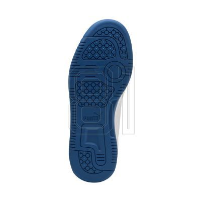 6. Puma Rebound V6 Lo Mid kids' shoes white and blue 393833 28