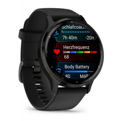 3. Garmin Venu 3 45mm Black Watch
