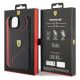 8. Ferrari Twist Metal Logo case for iPhone 15 Plus - black