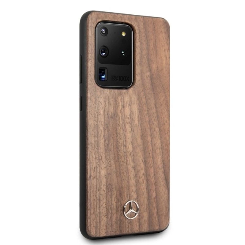 5. Mercedes Wood Line Walnut Case for Samsung Galaxy S20 Ultra - Brown