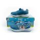 10. Leomil children's sports shoes Bluey sneakers, lightweight, with Velcro, LED, blue