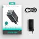 13. Joyroom JR-TG10 65W GaN 2x USB-C + USB-A wall charger with 100W USB-C - USB-C 1.2m cable - black