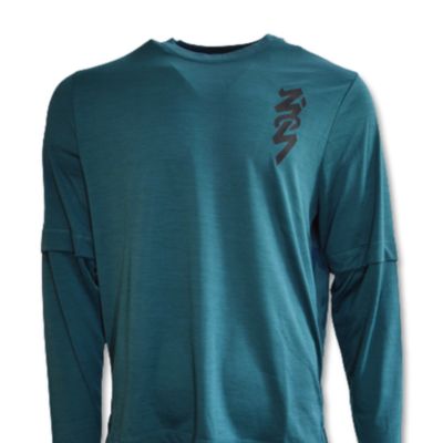 3. Air Jordan Zion Longsleeve Shooting Shirt Dark Teal Green/Black/Black - DJ5871-393