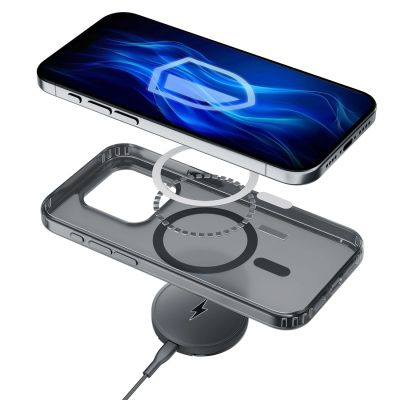 23. 3mk Frosty MagCase for iPhone 16 Pro Max - Black
