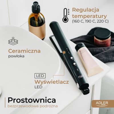 21. ADLER AD 2327b hair straightener black