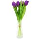 9. BOUQUET OF 7 PURPLE TULIPS 31 CM LIFE-LIKE SPRING DECORATION