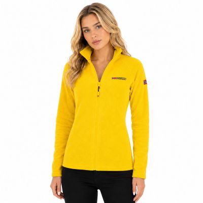 3. Geographical Norway TUG FZ MUSTARD DB LADY 268 Women's Fleece Jacket (WA1720F/GN-MUSTARD)