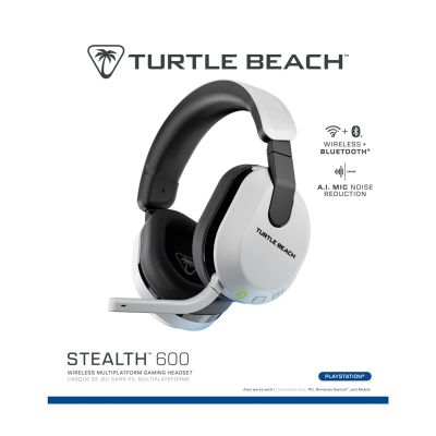 7. Turtle Beach Stealth 600 Gen 3 Wireless Bluetooth Headband Gaming Headset White