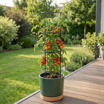 7. TOMATO PLANTING POT WITH LADDER CAPACITY 35L HOME GROWER GREEN PINE