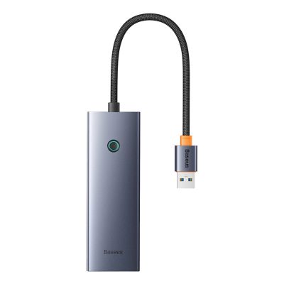 2. Baseus UltraJoy Series USB-A hub 4xUSB-A 3.0 1xUSB-C 5V - gray