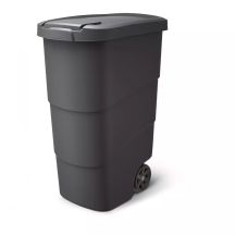 KEDEN WHEELER WASTE BIN 90 L - BLACK RECYCLING*