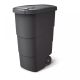 KEDEN WHEELER WASTE BIN 90 L - BLACK RECYCLING*