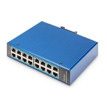 Industrial switch 16x 1000Base-TX DIN extended temperature range