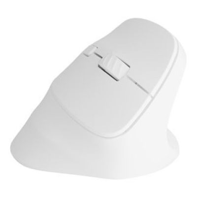 11. NATEC CRAKE 2 VERTICAL MOUSE WIRELESS 2400DPI BT 5.2 + 2.4GHZ WHITE