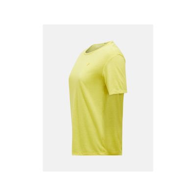 3. Women's PEAK PERFORMANCE W Wool-Blend Shortsleeve T-shirt, yellow