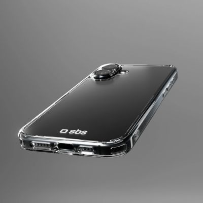6. SBS set with D3O technology for iPhone 16 - case + glass screen and camera protector - transparent