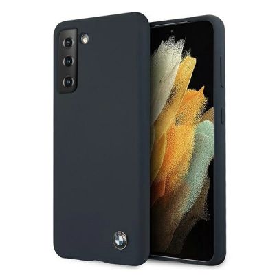 BMW Silicone Signature Case for Samsung Galaxy S21+ - Navy Blue