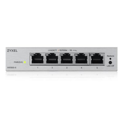 6. Zyxel GS1200-5V3 5p Managed Gigabit Switch