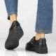 6. Women's leather wedge shoes, black Filippo DP8326