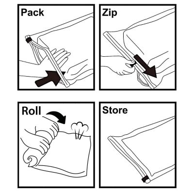 5. VACUUM BAG FOR STORING CLOTHES, BEDDING 60x80cm ALPINA