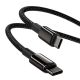 3. Baseus CATWJ-A01 USB-C - USB-C PD QC cable 100W 5A 480Mb/s 2m - black