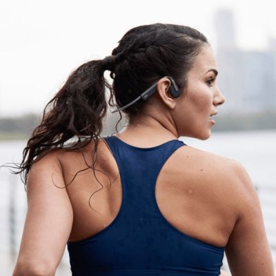 Shokz OpenMove USB-C Wireless Bone Conduction Headphones Gray