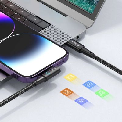 3. Tech-Protect UltraBoost L Cable Lightning (angled) / USB-C (straight) PD 20W 3A 1m - gray