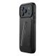 Mujjo Wallet Leather Case - leather case for iPhone 17 Pro Max compatible with MagSafe (black)