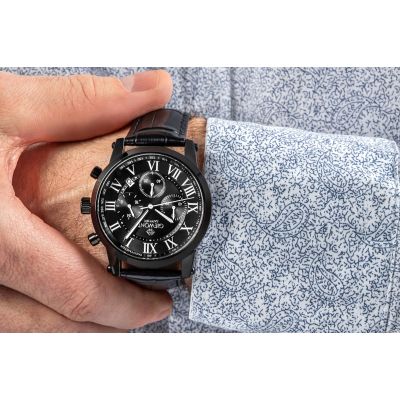 5. Men's Watch Giewont Chronograph Sapphire Black GW6260-A3