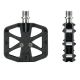 3. Rockbros C525 Carbon Fiber Platform Bike Pedals - Black