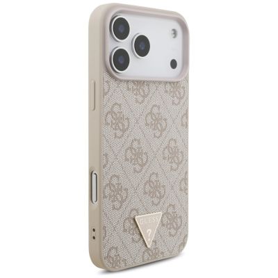 4. Guess 4G Strap Triangle Logo MagSafe Case for iPhone 17 Pro Max - Pink