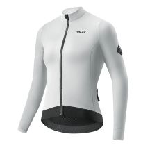Rockbros YDWT006 TVI women's cycling jersey insulated autumn/winter L - white and gray