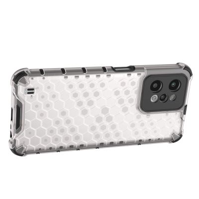 14. Honeycomb case armored cover with a gel frame Realme C31 transparent
