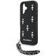 5. Karl Lagerfeld Saffiano Crystals w/Chain iPhone 16 Case - Black
