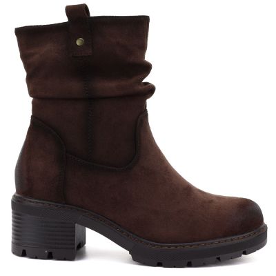 2. Women's insulated ankle boots, brown, S.Barski HY62-8100