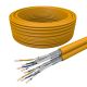 Draka Duplex UC900 HS23 Cable, Cat 7, S/FTP, PiMF, Orange, 100m Ring