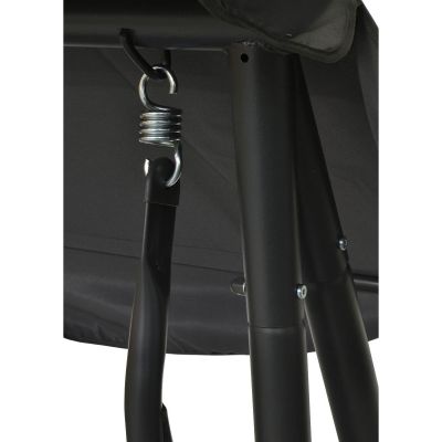 12. KASIA GARDEN AND BALCONY SWING 3-SEATER GRAY