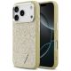 Guess Glitter Triangle Logo MagSafe Case for iPhone 17 Pro - Gold