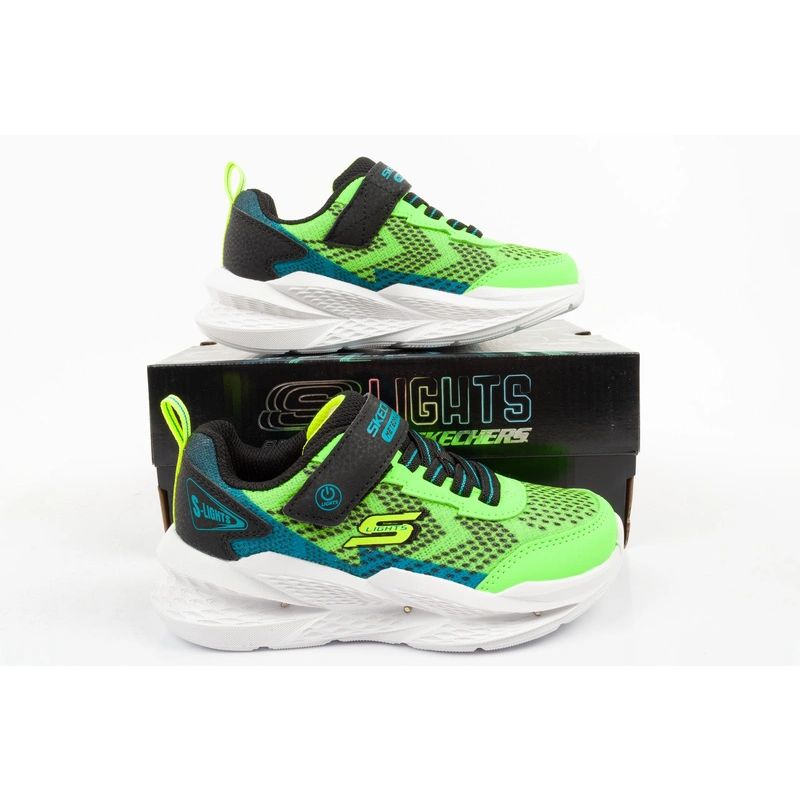 9. Skechers Meteor-Lights LED Children's Sports Shoes for Boys with Velcro
