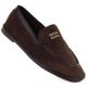 Women's suede brown lords shoes Vinceza 62271