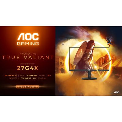 36. LCD Monitor 27" AOC G4 27G4X 1920x1080px Full HD LED Black, Gray