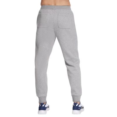 3. Skechers Max Soft Fleece Joggers PT289-LTGY Grey L