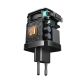 4. Joyroom JR-TCL02 65W USB-A USB-C GaN charger with built-in USB-C cable - black